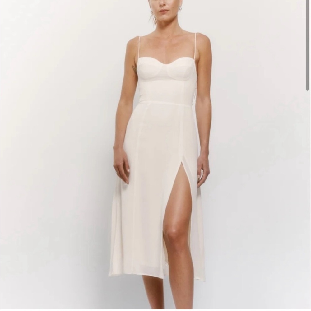 Reformation Juliette ivory Midi Dress